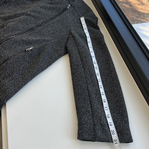 TopShop Jacket with Off-Center Front Zip + Cropped Sleeves - Picture 9 of 9